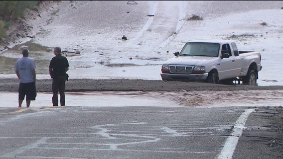 Teen driver rescued from stranded pickup truck in Phoenix floodwaters