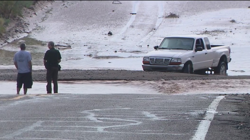 Teen driver rescued from stranded pickup truck in Phoenix floodwaters
