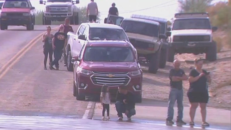 Man goes missing after truck is washed away in West Valley