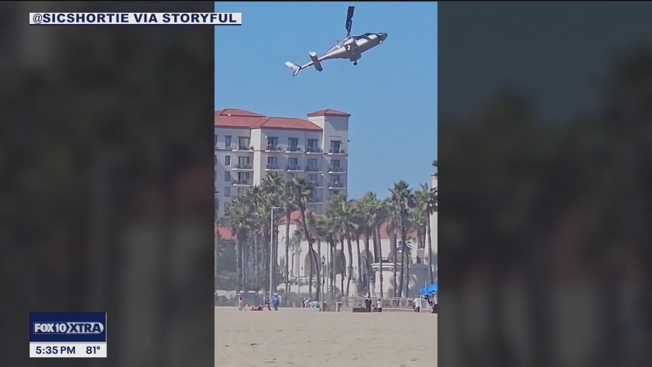 Helicopter crash injures 5 in Huntington Beach