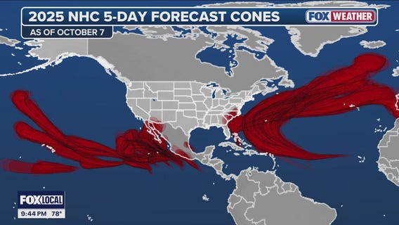 Arizona in tropical forecast cone twice as many times as Florida in 2025