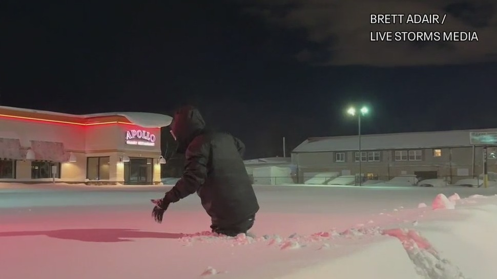 Buried in Buffalo: 77 inches, over 6 feet of snow, falls in Orchard Park, NY