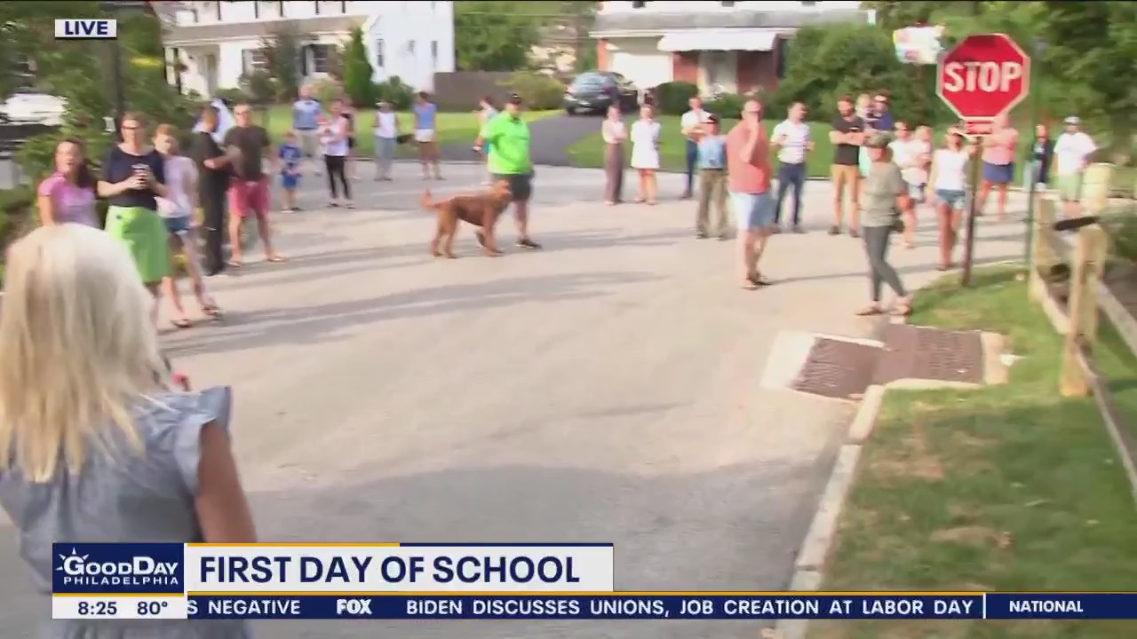 School buses are rolling on the first day of school