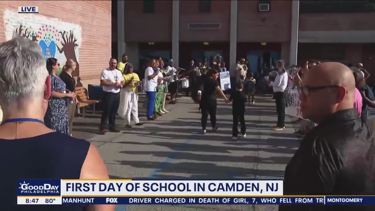 Camden schools celebrate first day back with pep rally