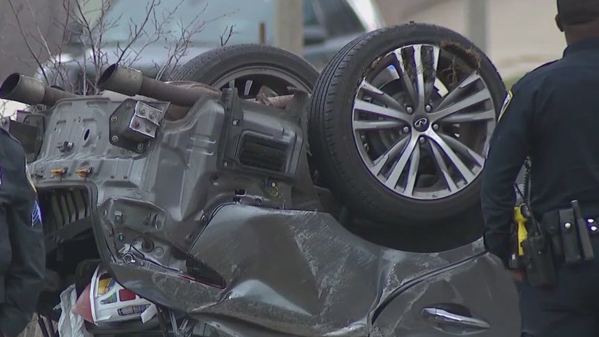 Cudahy police chase tops 100 mph, leads to rollover crash in Milwaukee