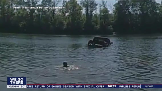 Norristown police officer pulls father, daughter from Schuylkill River