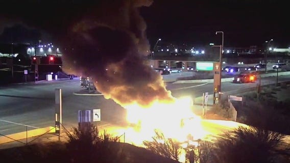 Bus catches fire near Loop 202 in Tempe