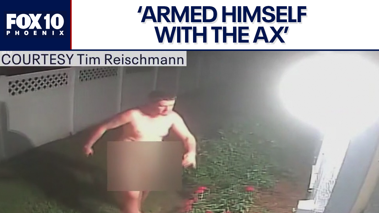 Naked man wielding ax jailed after attempted Florida home break-in