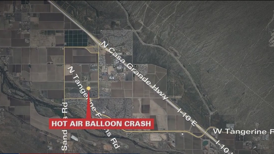 7 people aboard hot air balloon that struck new apartment building in southern Arizona