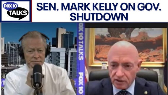 Senator Mark Kelly speaks on government shutdown | FOX 10 Talks