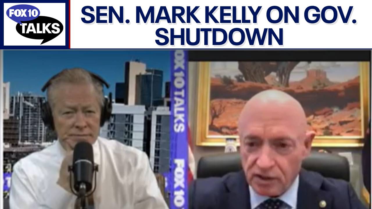 Senator Mark Kelly speaks on government shutdown | FOX 10 Talks