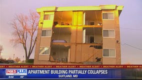 Suitland apartment building partially collapses after windstorm impacts area