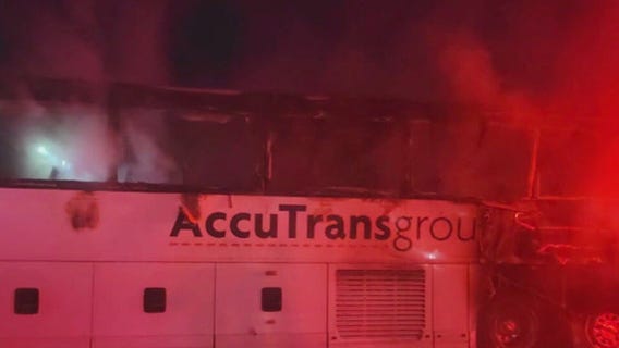 MSOE wrestling team bus fire in Barron County