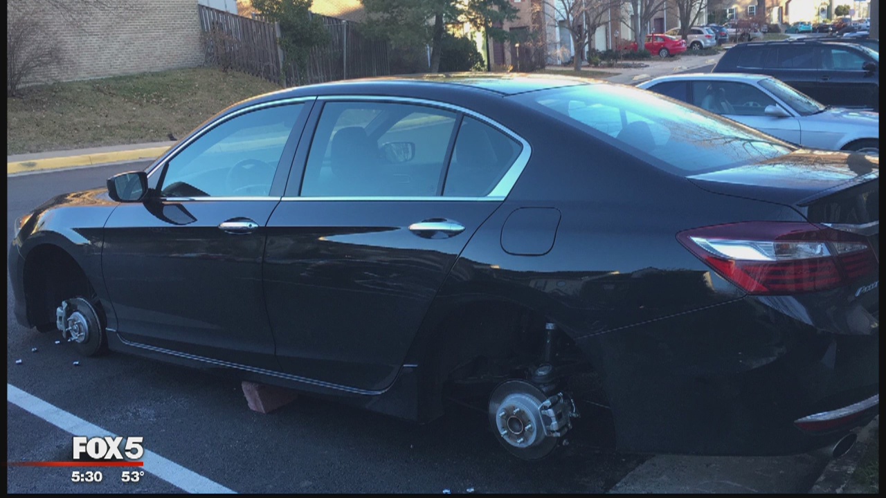 Fairfax County police investigating nearly 80 tire and rim theft cases