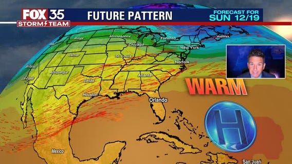 Will there be rain on Christmas in Florida?
