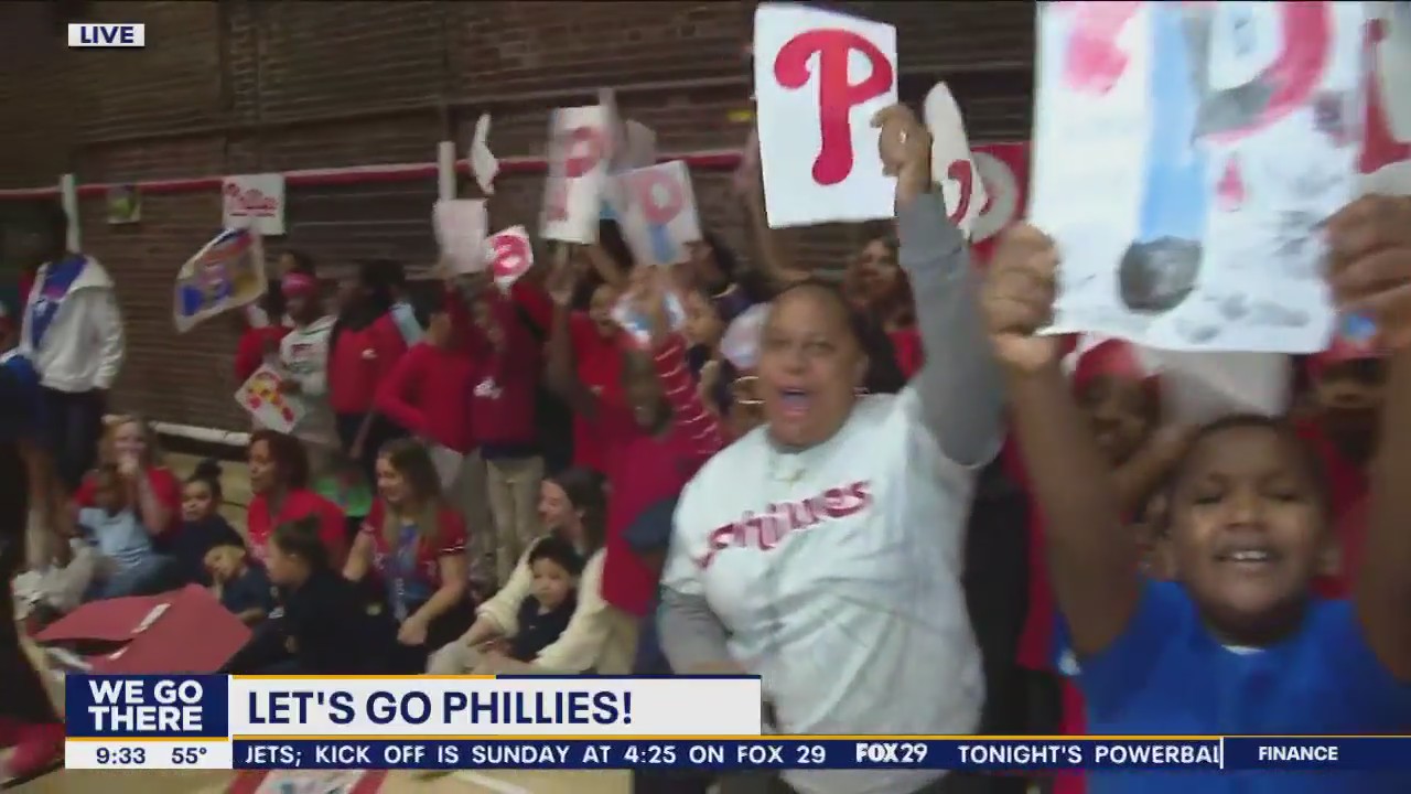Phillies pep rally in full force at Camden County school