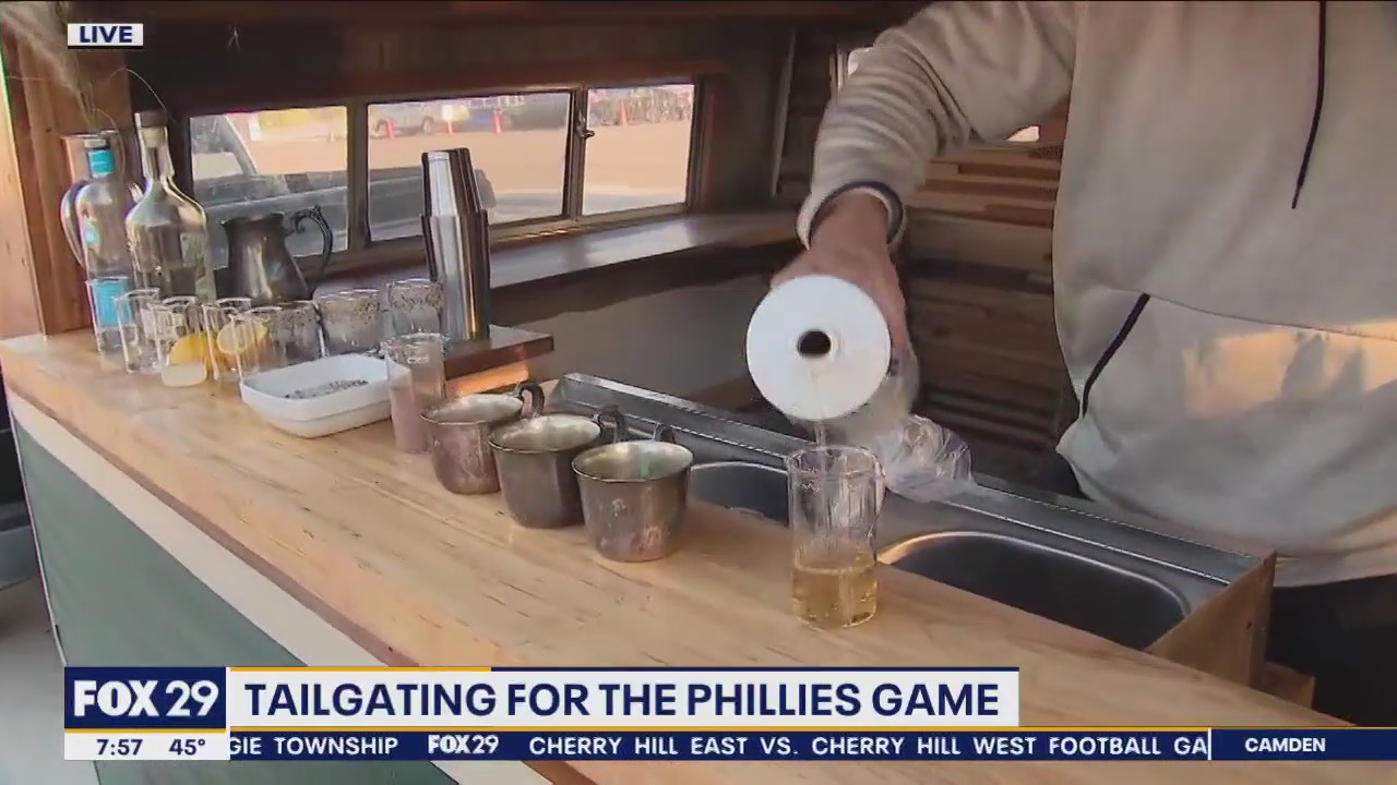 Tailgating for the Phillies game at Citizens Bank Park