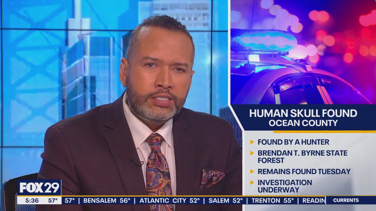 Human skull found in Ocean County