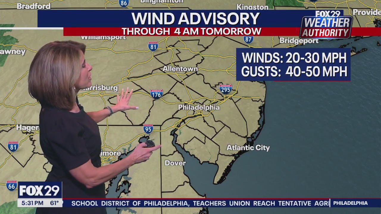 Weather Authority: 5 p.m. Wednesday forecast