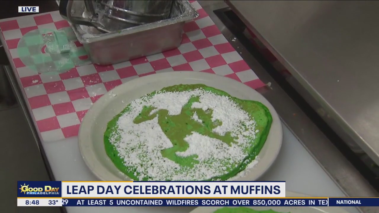 Local restaurant celebrates Leap Day with leap frog pancakes