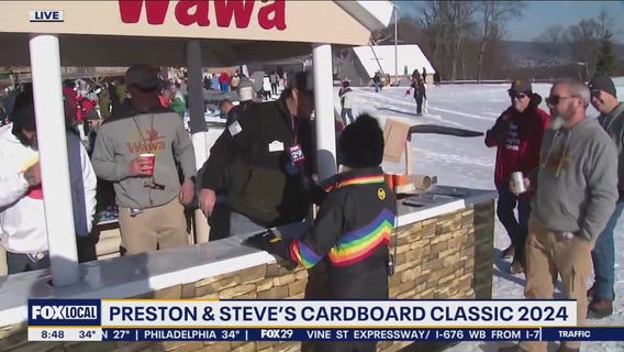 Jenn gets ready for Preston & Steve's Cardboard Classic