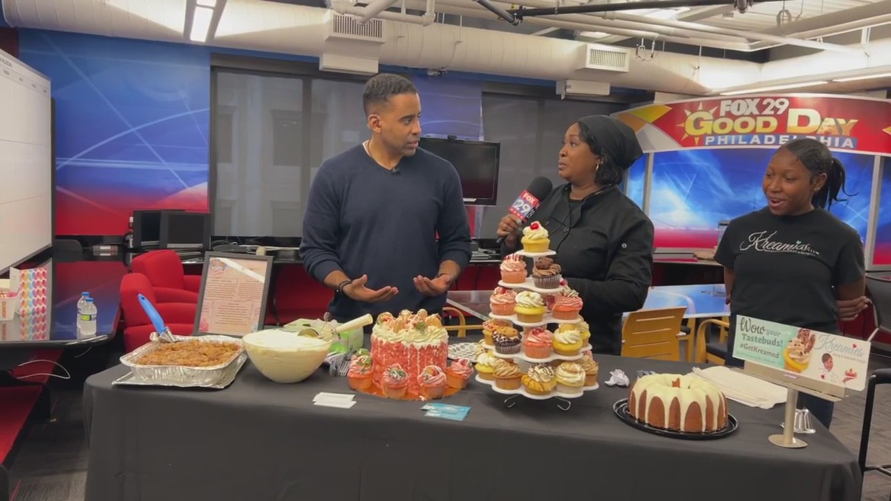 FOX 29 LIVE: What's For Dinner? (Desert Edition) - Kreamies Bakery
