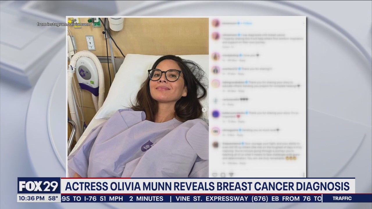 Olivia Munn reveals breast cancer diagnosis