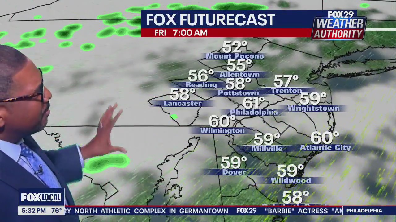 Weather Authority: 5 p.m. Thursday forecast