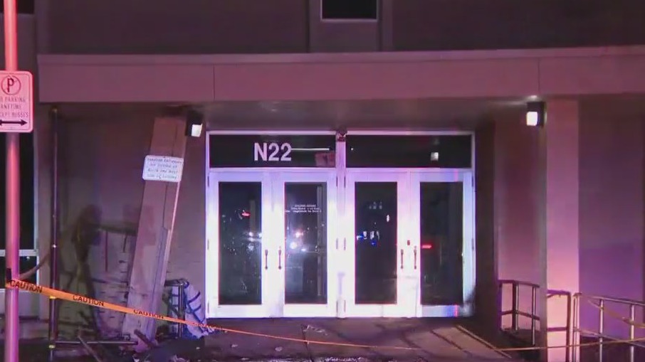 Car into Nathan Hale High School, driver hospitalized