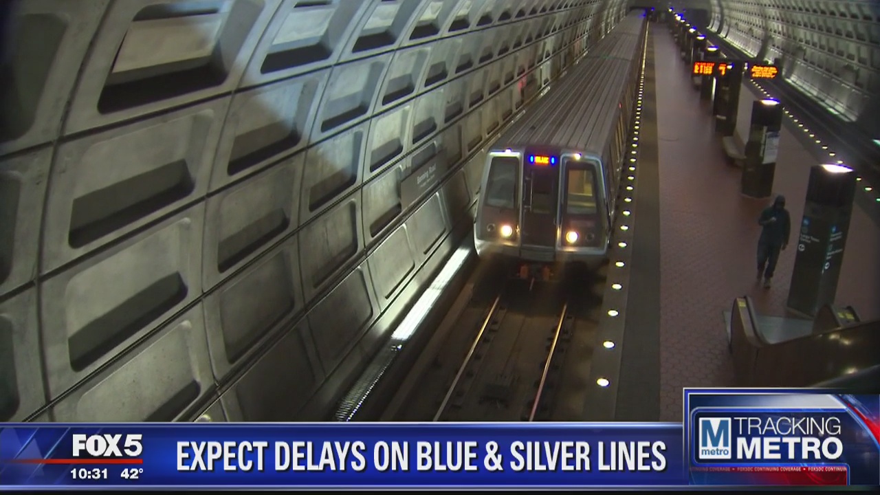 Metro work on Blue and Silver lines to cause delays