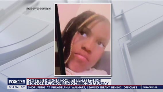 Rescue effort to find girl who fell in Chester Creek called off