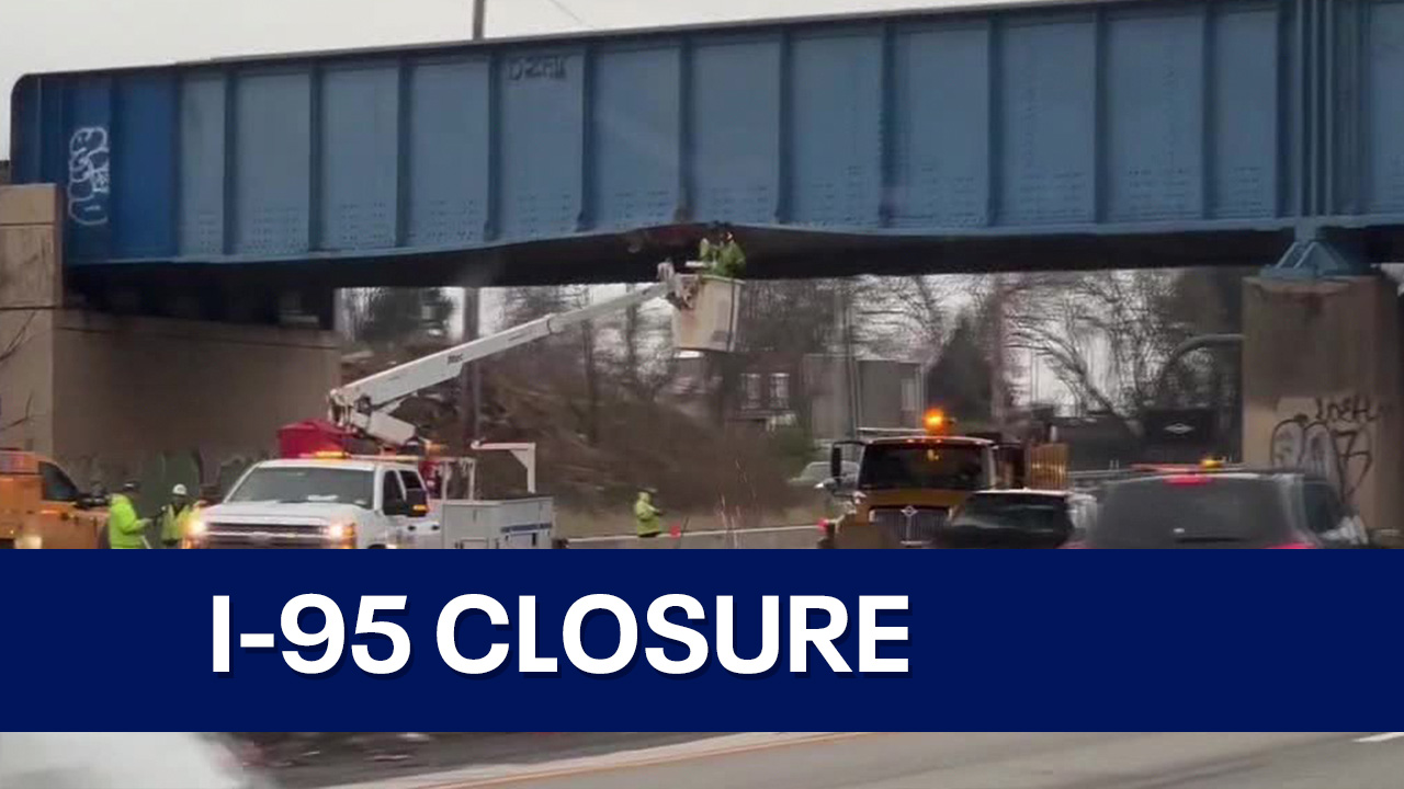 I-95 North closed indefinitely as crews repair bridge clipped by truck