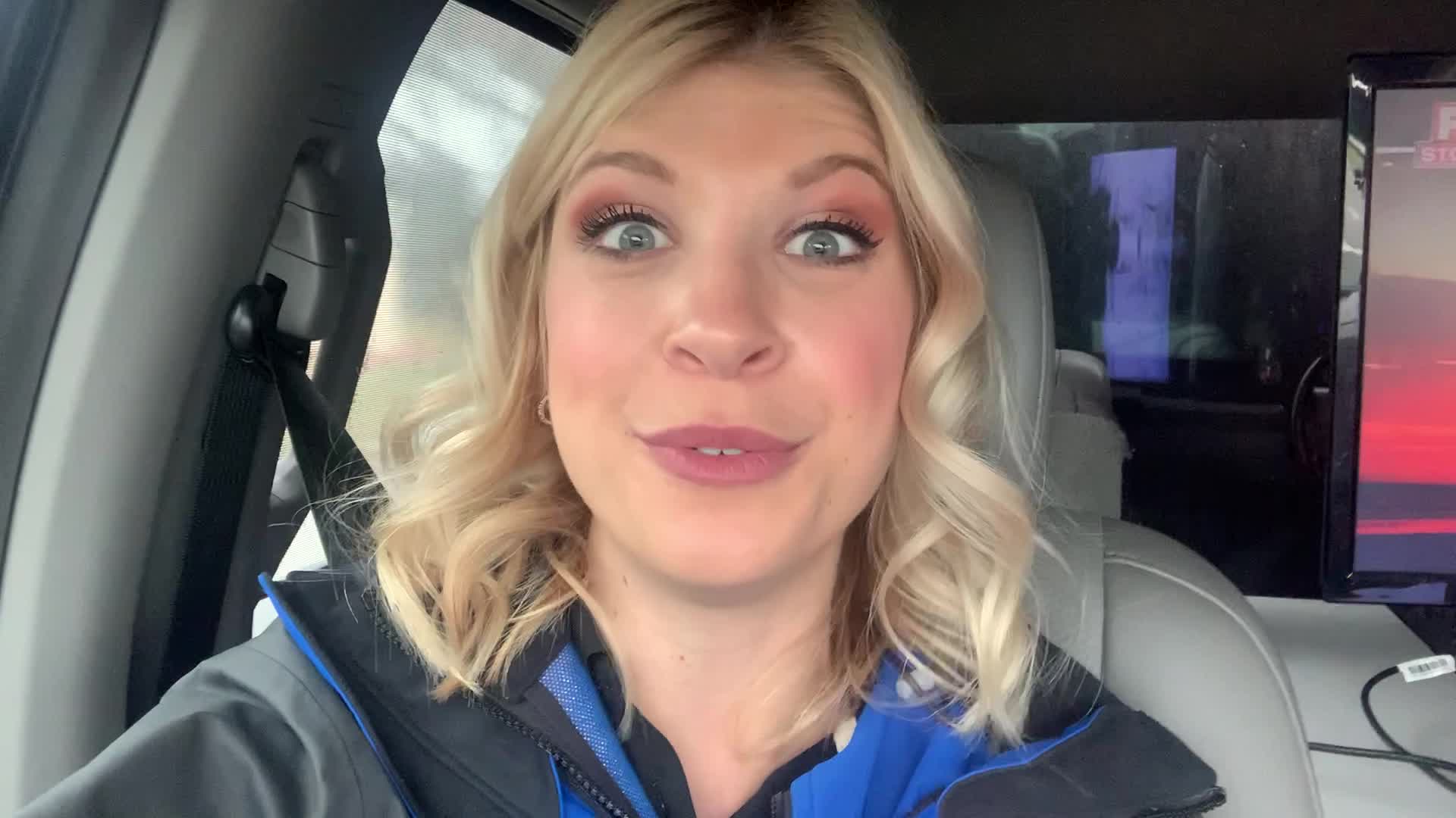 Checking weather conditions in the FOX 35 Storm Team Thunder Truck