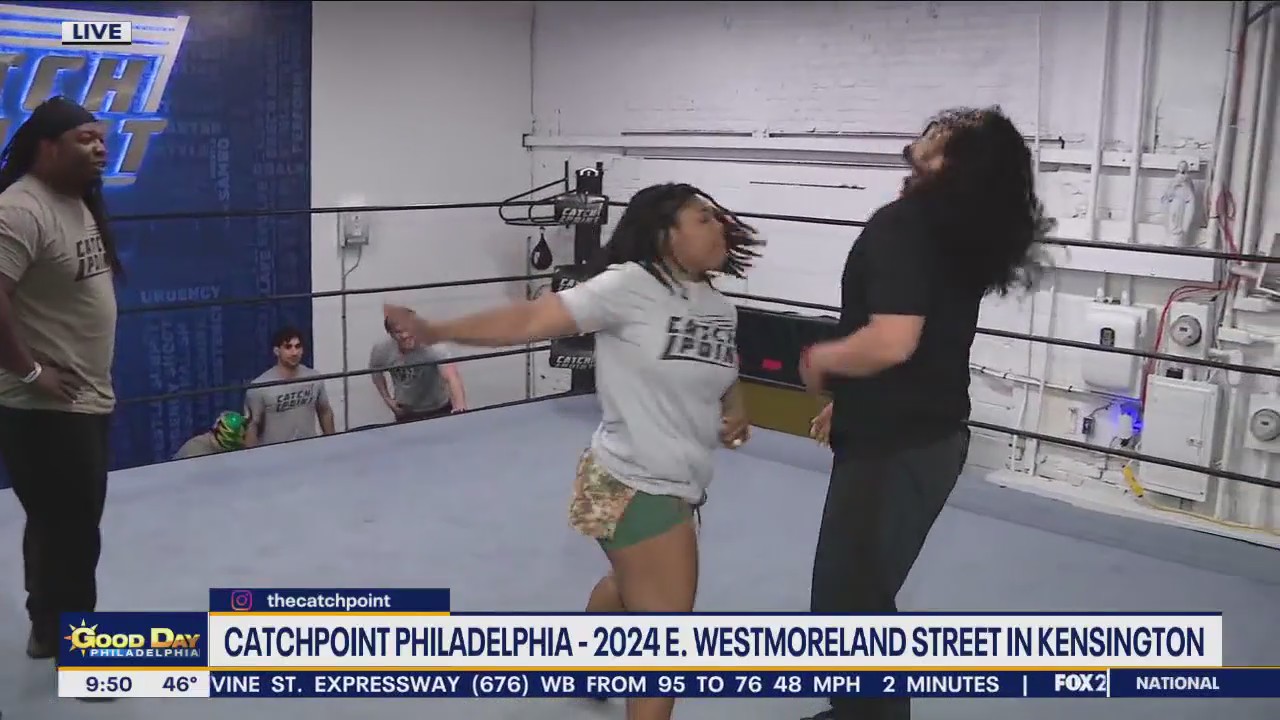 FOX 29's Jenn Frederick puts her wrestling skills to the test