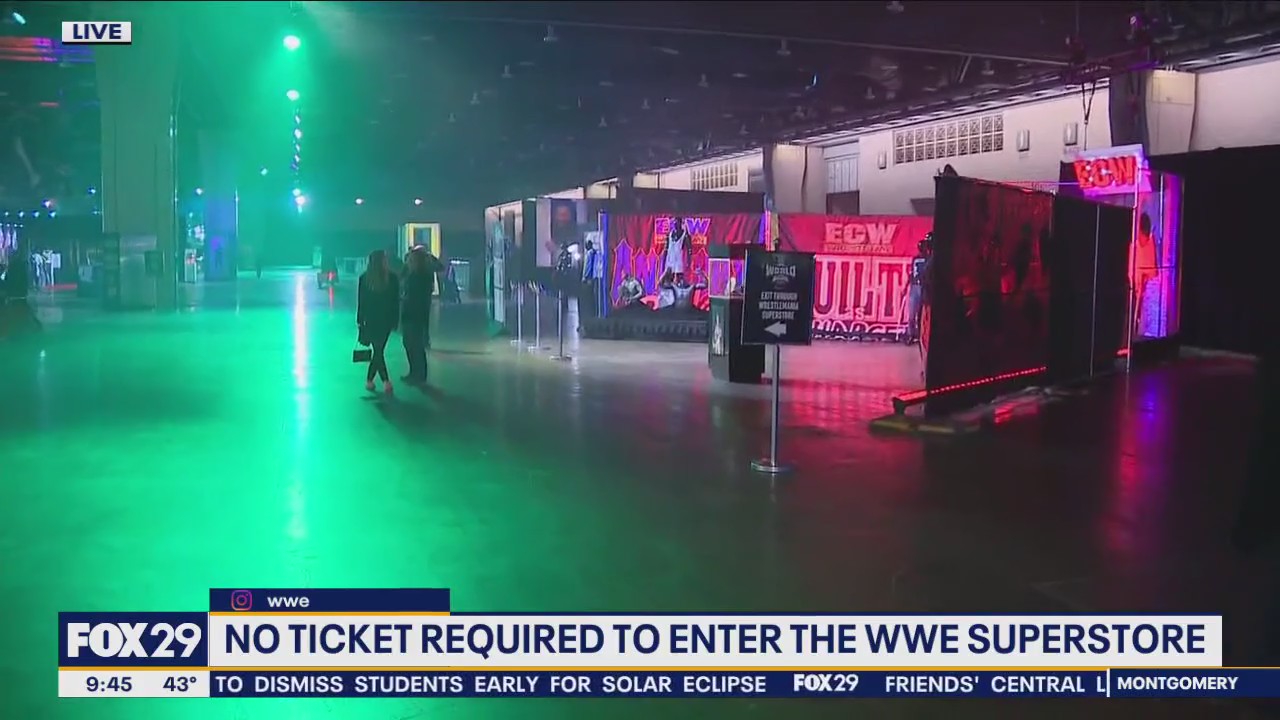 Sneak peek inside WWE World at PA Convention Center