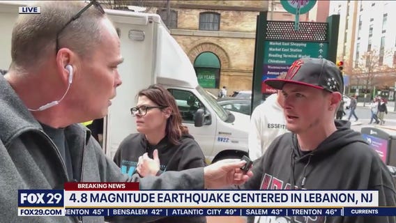 Folks react to 4.8 magnitude earthquake