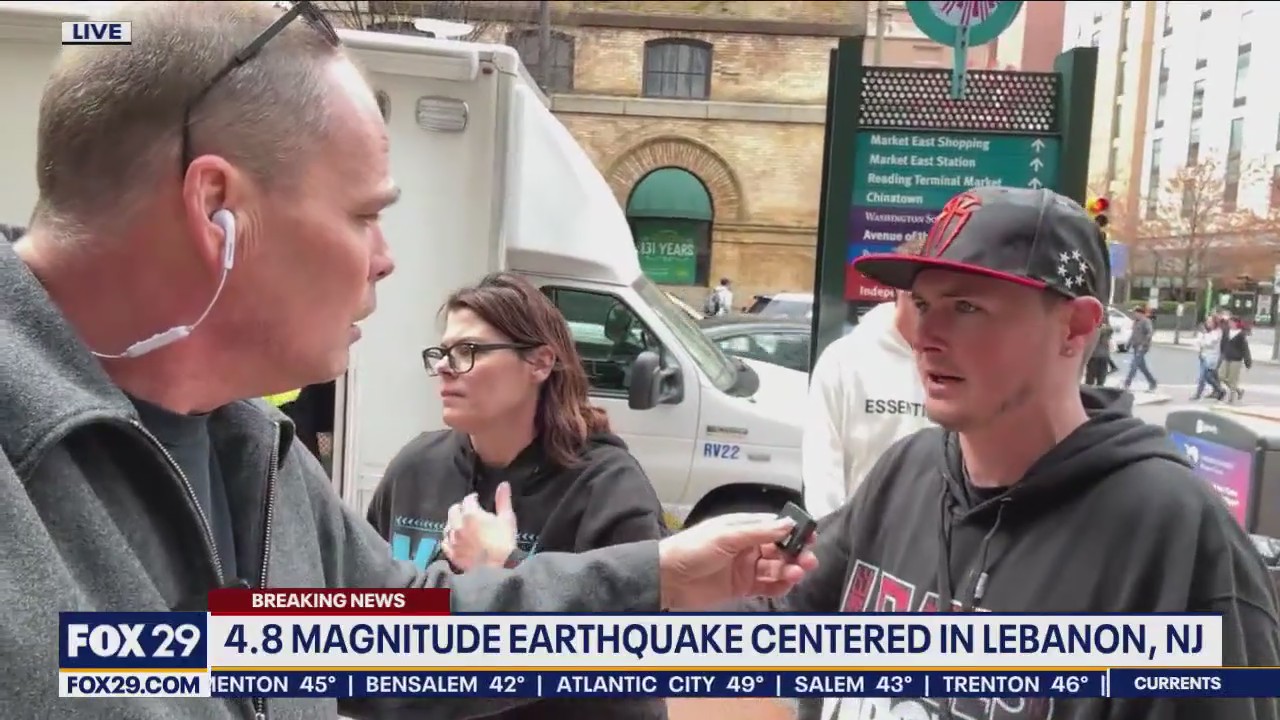Folks react to 4.8 magnitude earthquake