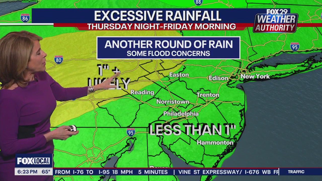 Weather Authority: 6 p.m. Thursday forecast