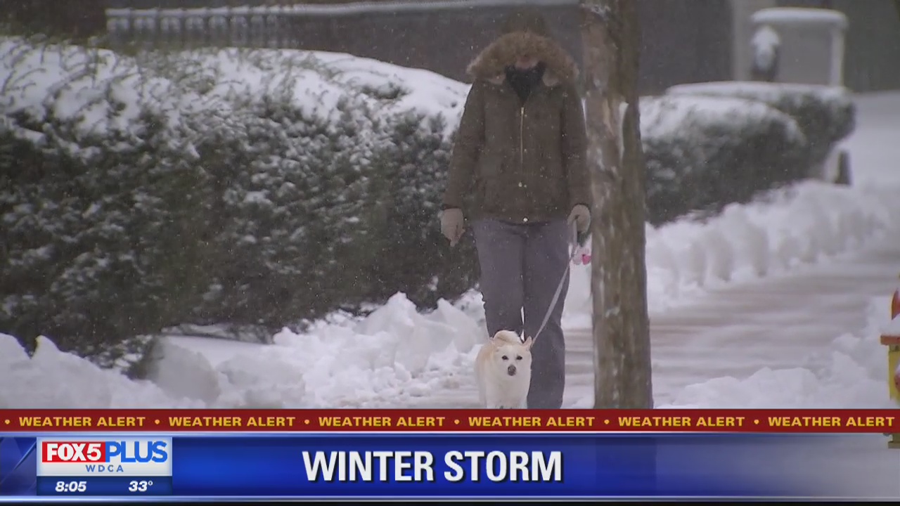 Snowstorm hits Frederick, Maryland