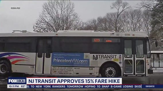 NJ Transit officials approve rate hike