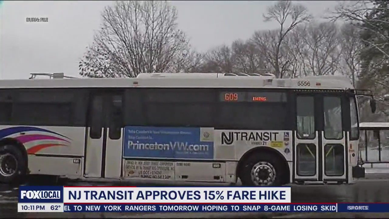 NJ Transit officials approve rate hike