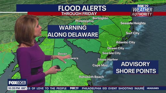 Weather Authority: 10 p.m. Thursday forecast