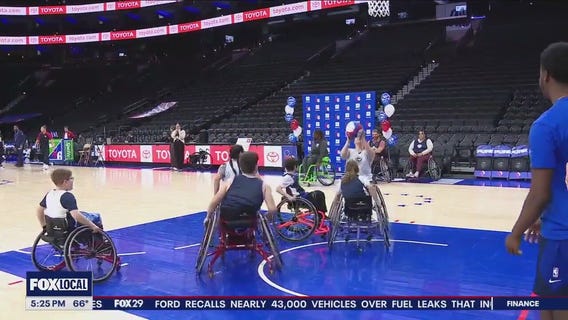 Sixers host Wheelchair Basketball Clinic