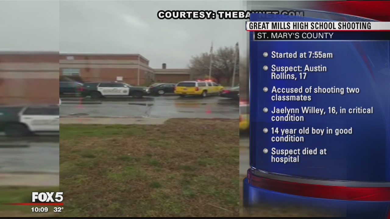 Vigil held for Great Mills High School shooting victims