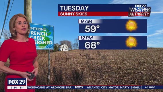 Weather Authority: Monday 5pm forecast