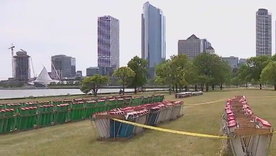 Milwaukee Lakefront Fireworks Monday night