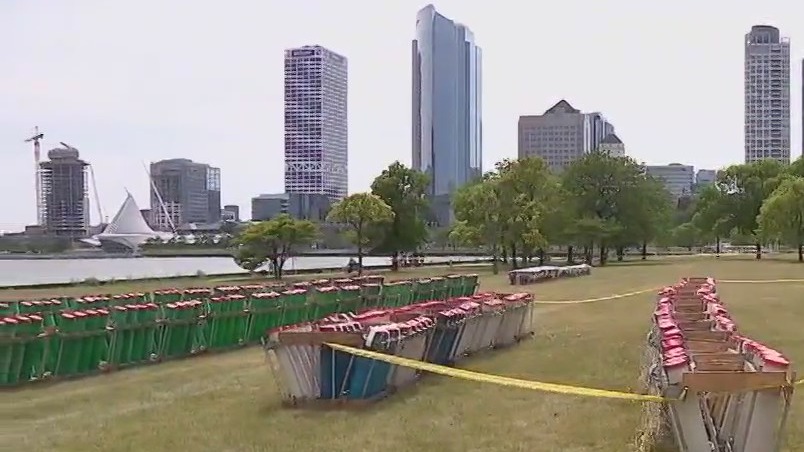 Milwaukee Lakefront Fireworks Monday night