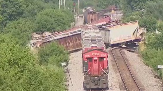 Reeseville Canadian Pacific train derailment