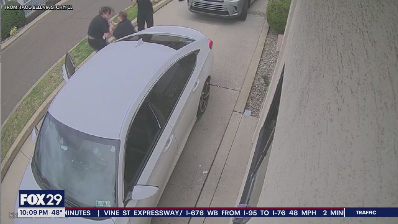 Video: Incredible moment manager saves baby in drive-thru line