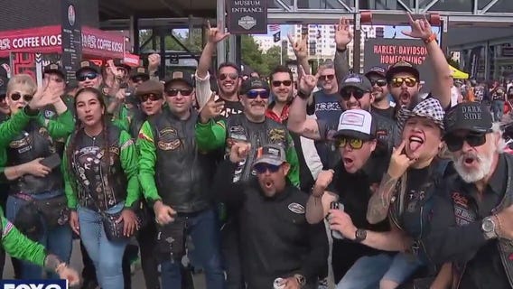 H-D 120th, Colombian, Brazilian bikers